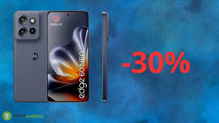 Motorola Edge 60 Neo: sconto pazzo del 30% su Amazon