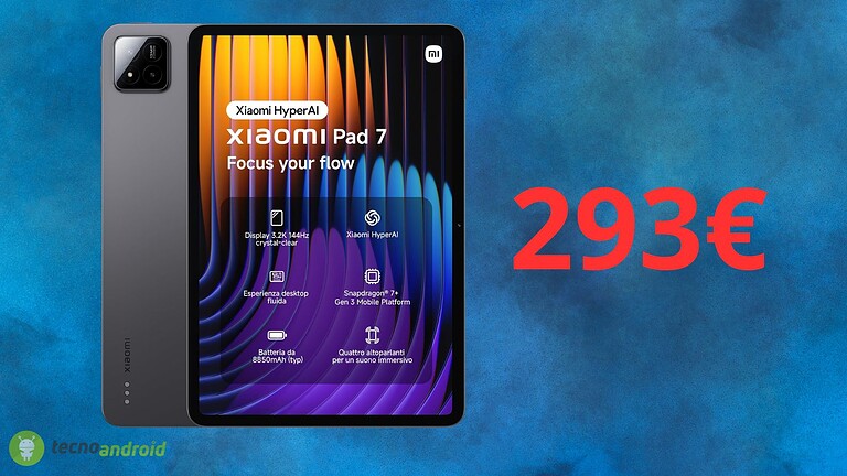 Xiaomi Pad 7: tablet Android con prezzo da non credere su Amazon
