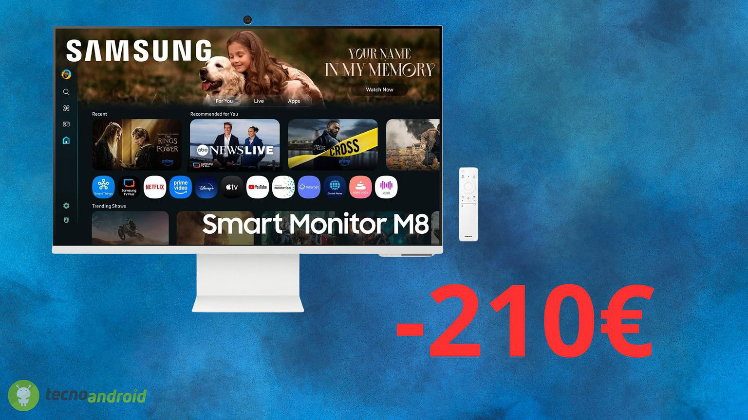 Samsung Smart Monitor M8 da 32" in super sconto su Amazon: il monitor smart che stavi aspettando