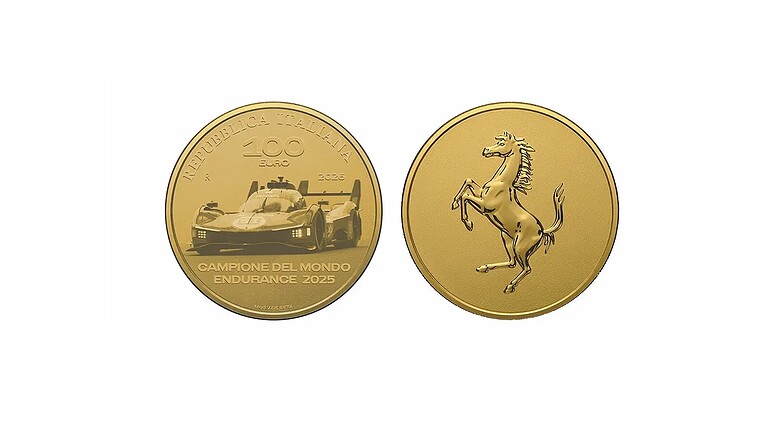 Ferrari, Ferrari 499P, numismatica
