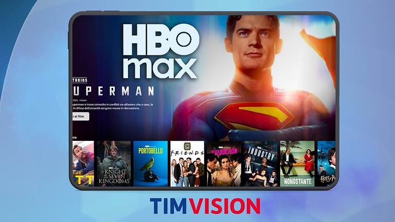 HBO Max arriva su TimVision: pacchetti mensili, sport e grandi serie