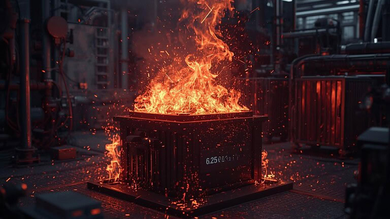 Batterie in fiamme: il test che mostra come restano sicure gli impianti da 6,25 MWh