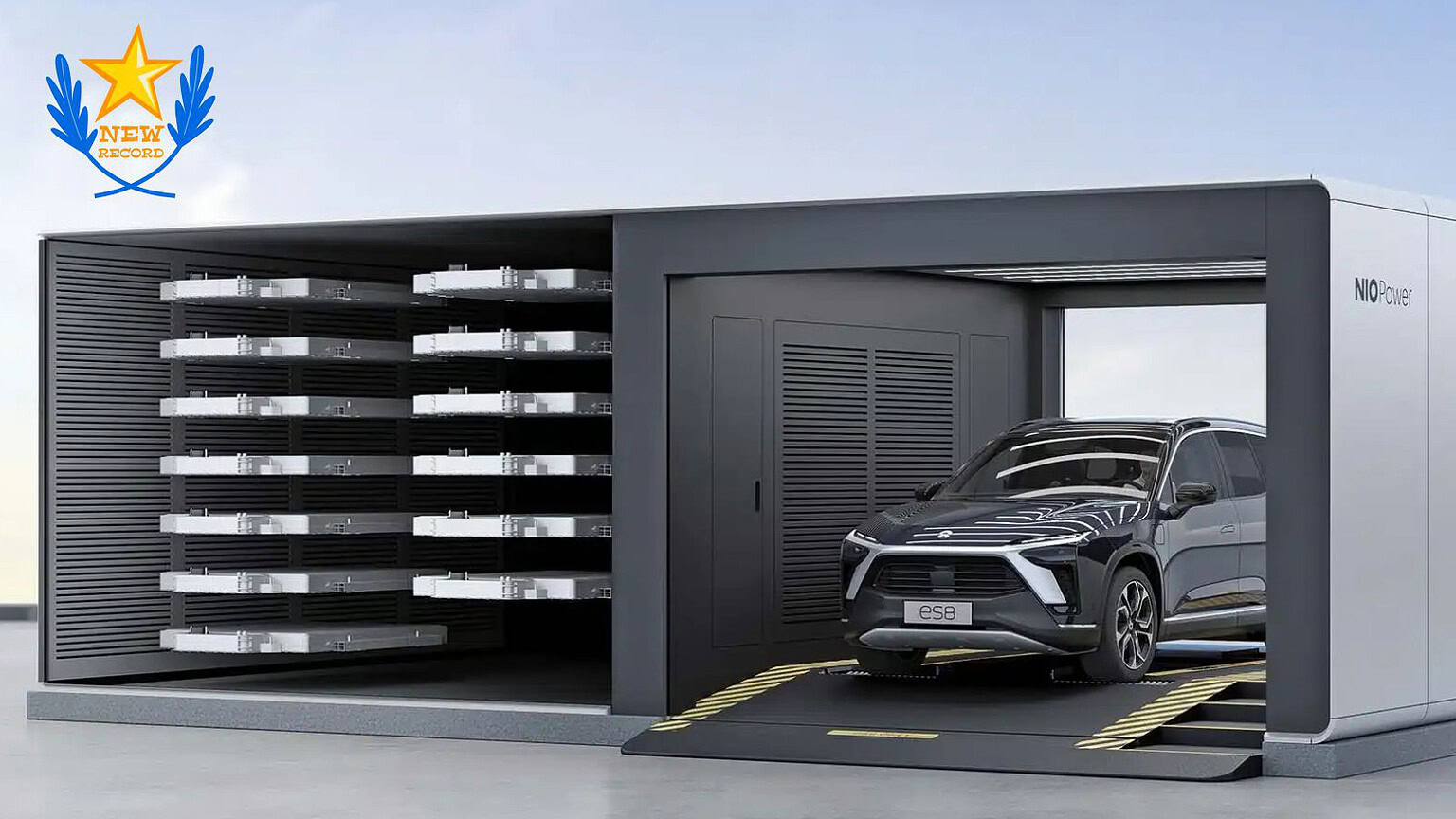 Battery swap da record: in Cina con NIO le batterie si scambiano in tre minuti