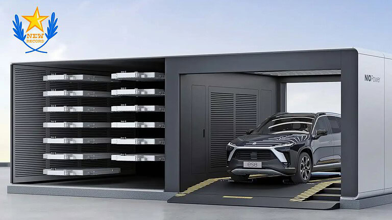 Battery swap da record: in Cina con NIO le batterie si scambiano in tre minuti