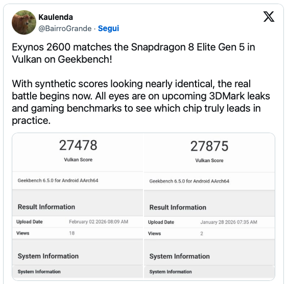 Exynos 2600 Exynos 2600