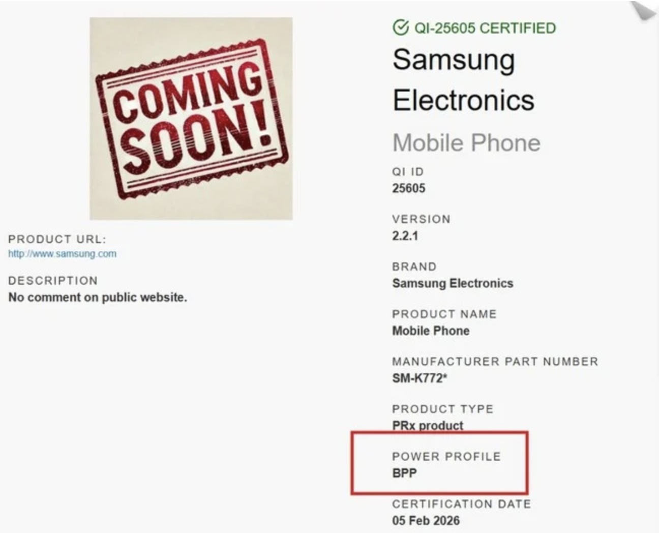 Screenshot alle Samsung Galaxy S26 Ultra Magneti Qi2
