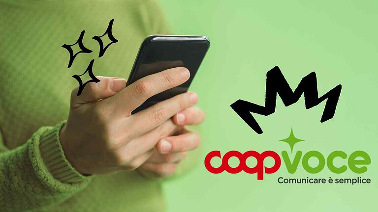 CoopVoce TURBO 400 offre 400 Giga, minuti illimitati e 1000 SMS a 9,90€/mese con eSIM o SIM fisica facile da attivare.