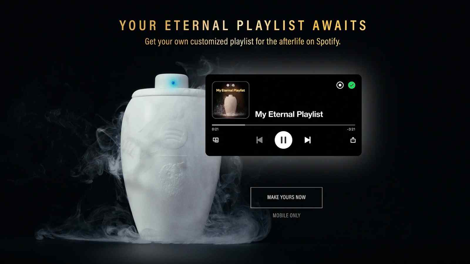 Spotify lancia speaker-urna in edizione limitata con Liquid Death