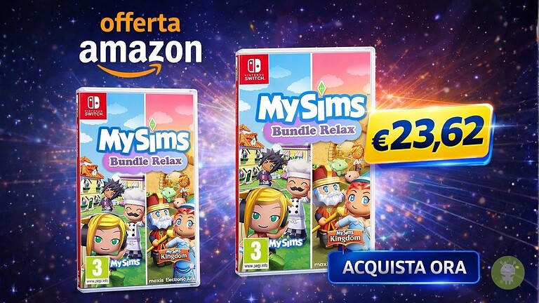 MySims Bundle Relax per Switch e Switch 2 a 23€: sconto del 41% su Amazon