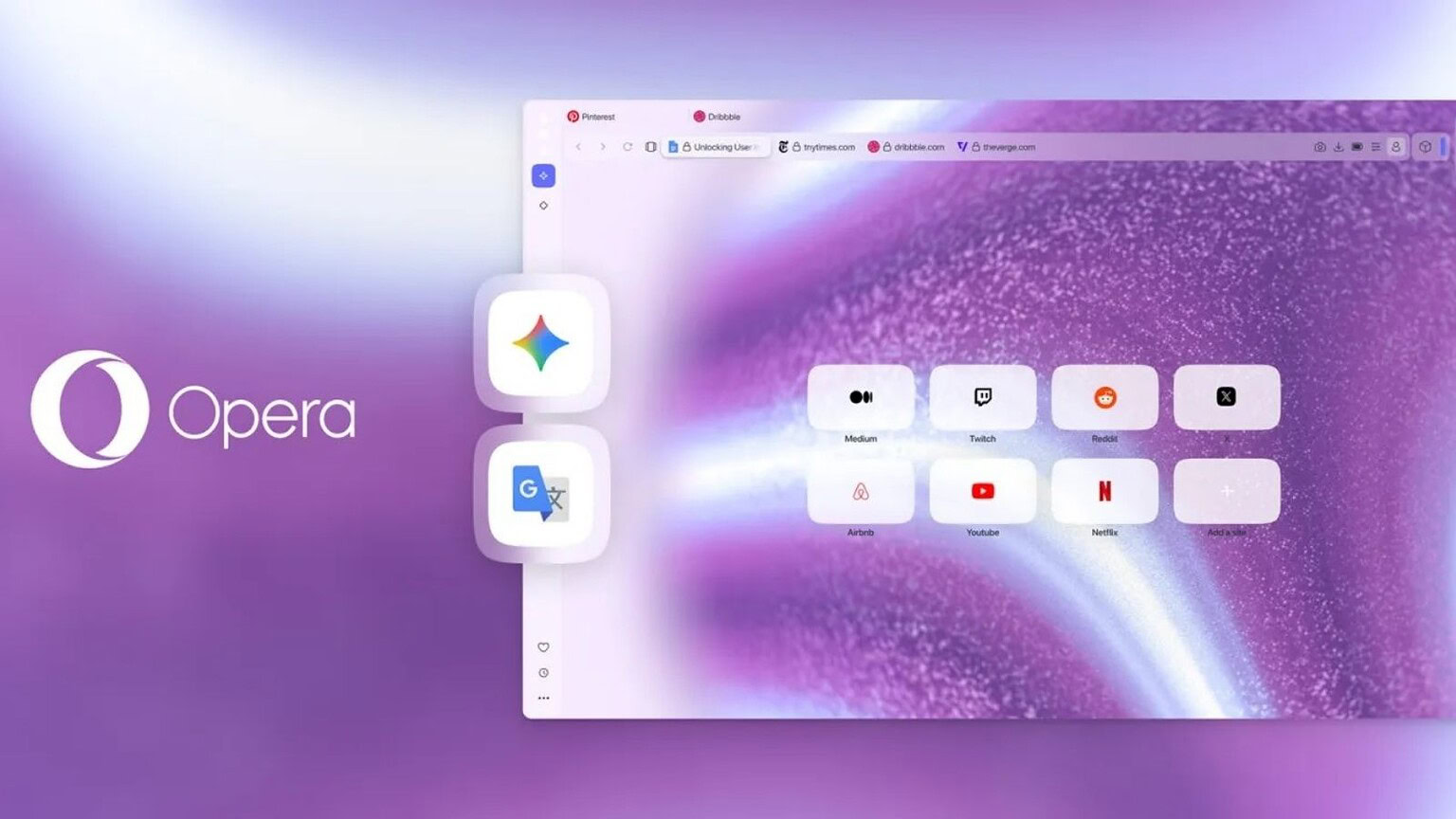 Opera One si aggiorna e aggiunge Google Gemini nella barra laterale