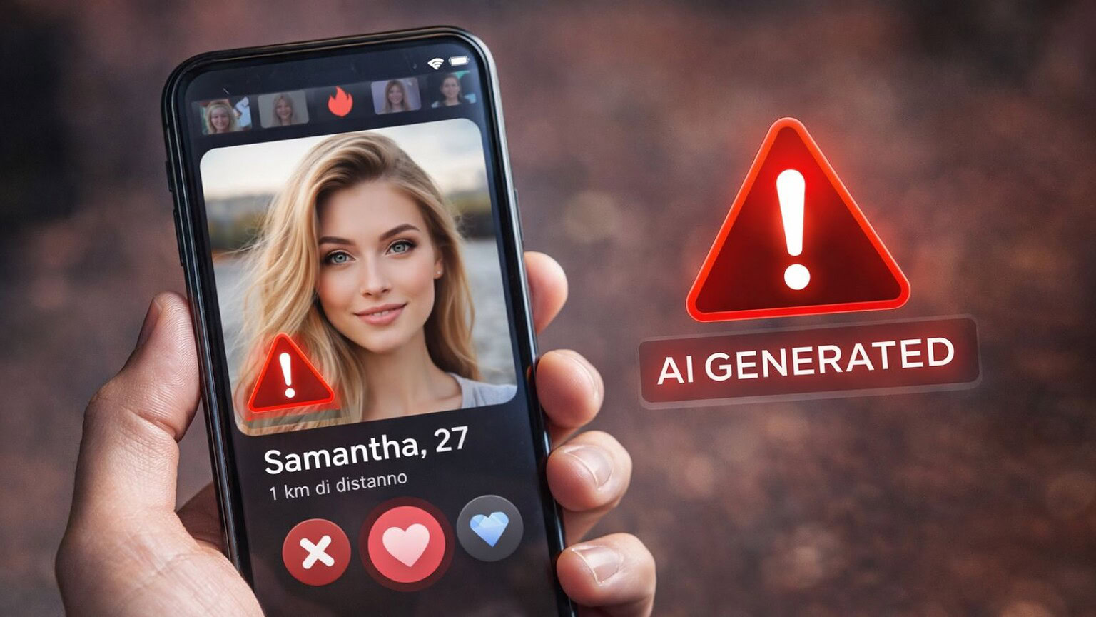 App di incontri, pericolo truffe: oltre la metà degli utenti riconosce foto AI