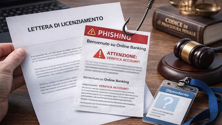 Truffe phishing: licenziamento legittimo per chi ci casca, lo decide la cassazione