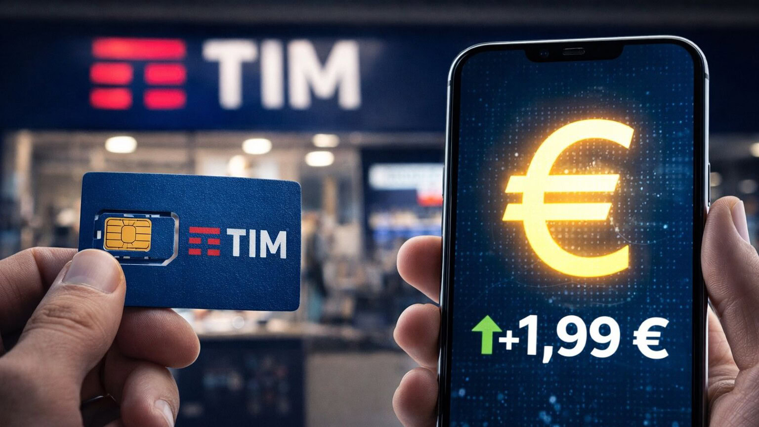 TIM: nuova rimodulazione sulle offerte ricaricabili, +1,99 euro al mese
