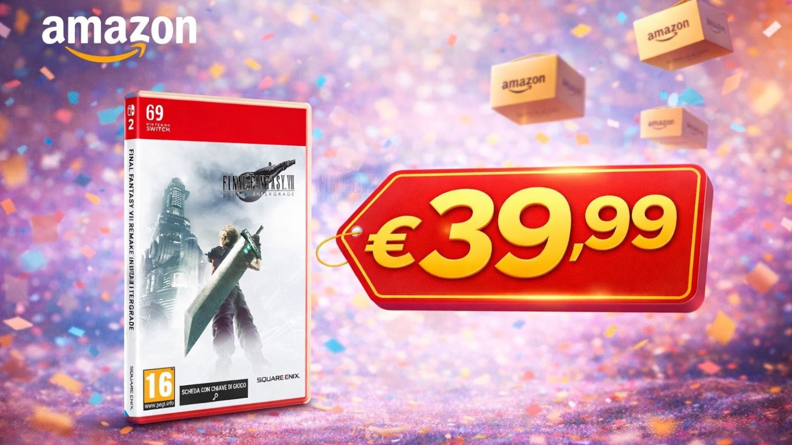 Amazon: Final Fantasy VII Remake Intergrade per Switch 2 in super promo