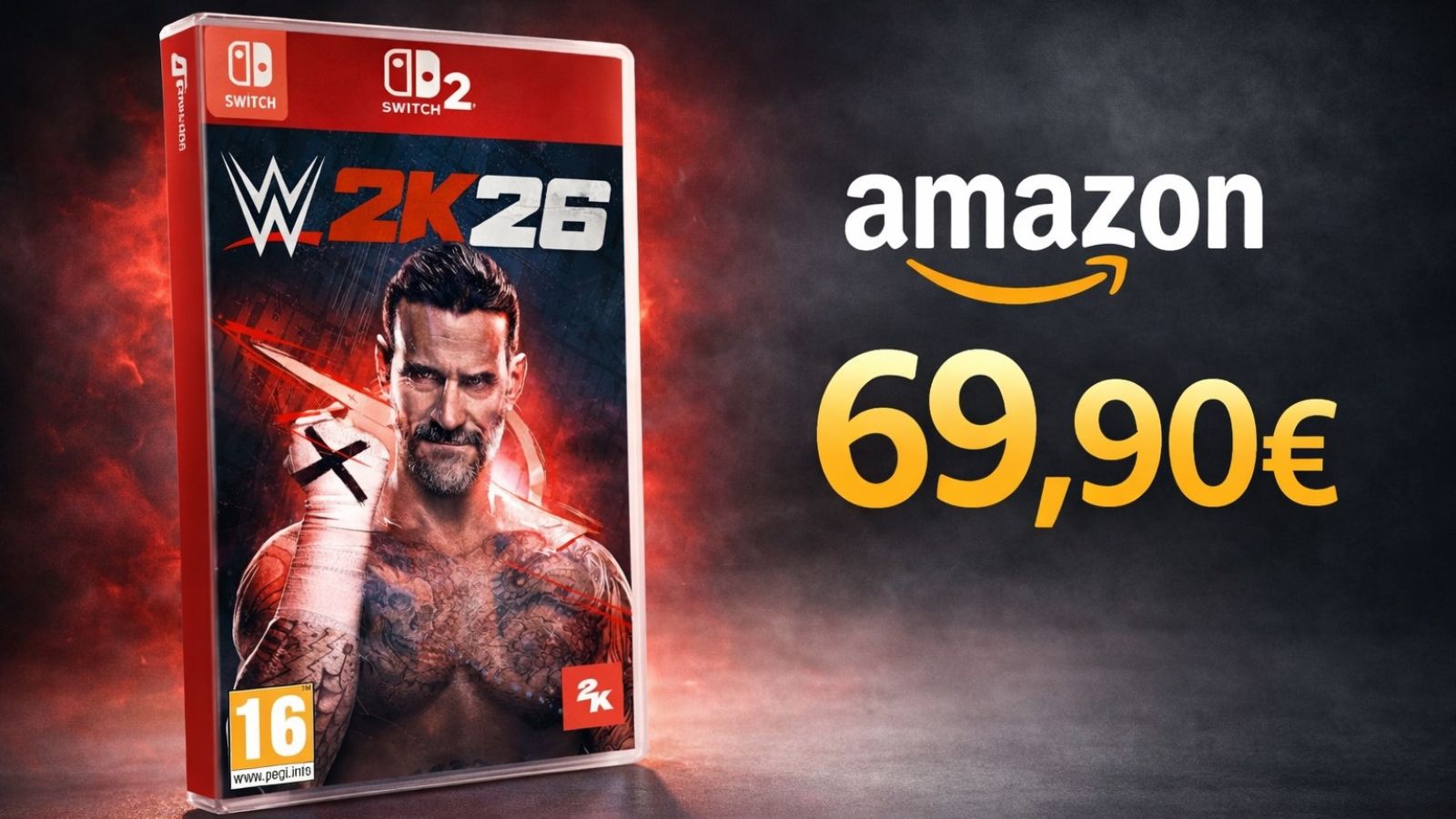 Amazon: WWE 2K26 debutta per Nintendo Switch 2, ora disponibile