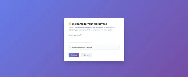 WordPress vi fa costruire un sito nel browser: niente hosting e registrazione_1