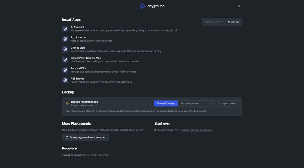 WordPress vi fa costruire un sito nel browser: niente hosting e registrazione_1