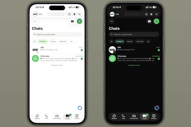 WhatsApp su iOS: Liquid Glass verrà esteso anche ai messaggi vocali_1