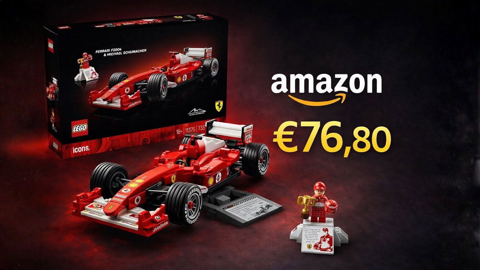 Amazon: offertona sul LEGO Ferrari di Michael Schumacher, è al minimo storico