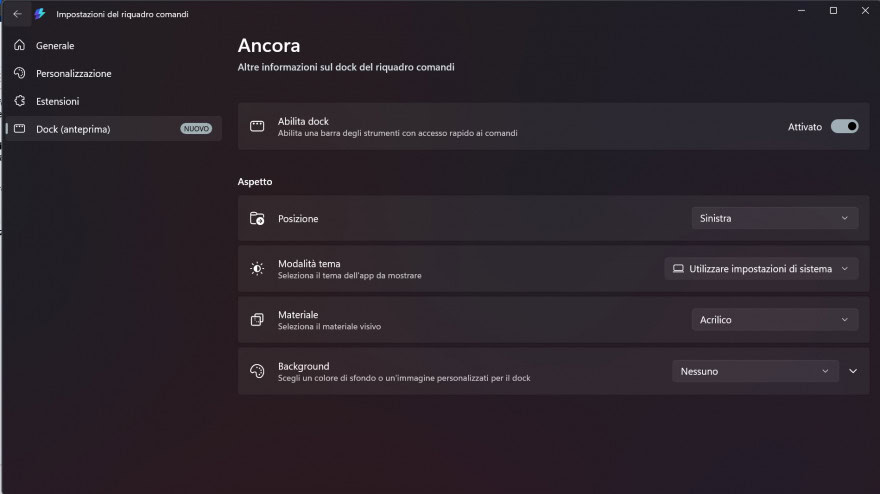 Windows 11: arriva una nuova dock che cambia completamente l'esperienza