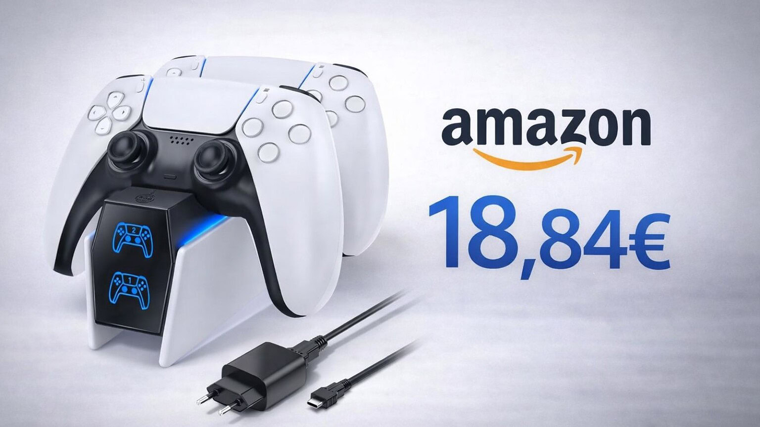 Amazon: sconto eccezionale sulla base di ricarica per DualSense per PS5