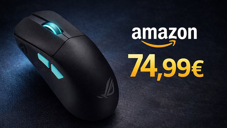 Amazon: il mouse ASUS ROG Harpe Ace Aim Lab Edition crolla del 38%