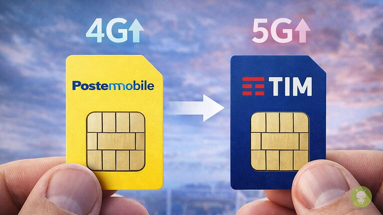 PosteMobile passa a TIM per le nuove SIM: upload più veloce in 4G e 5G