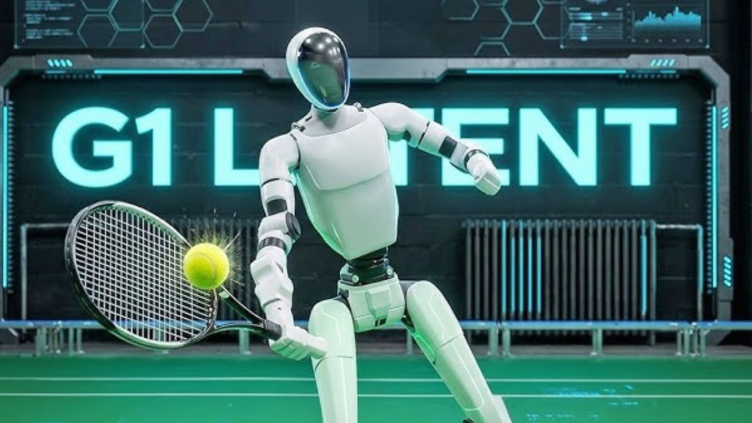 Robot umanoide cinese gioca a tennis: il video è impressionante