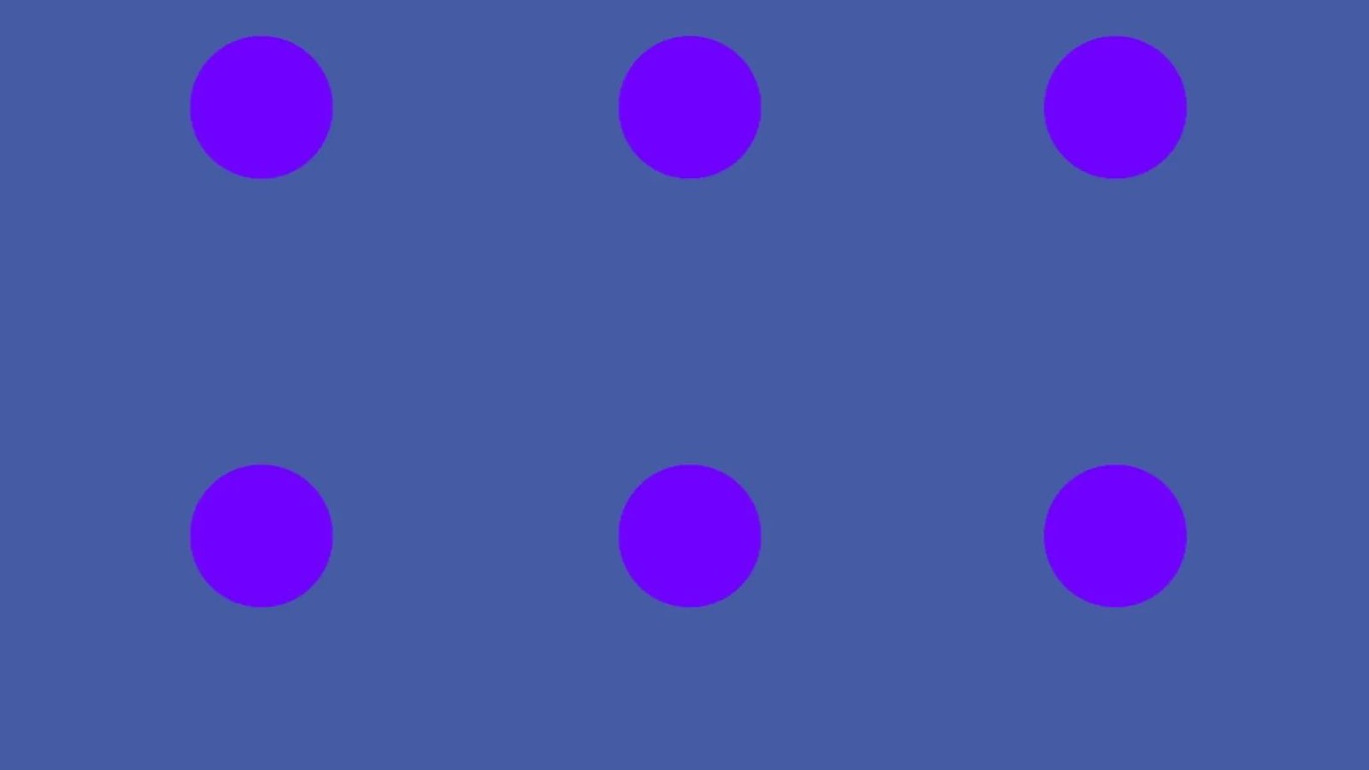 Illusione ottica dei 9 puntini, li vedi blu o viola? _1