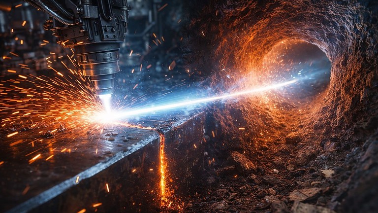 Laser oltre 100 kilowatt: la svolta tedesca per scavare i tunnel