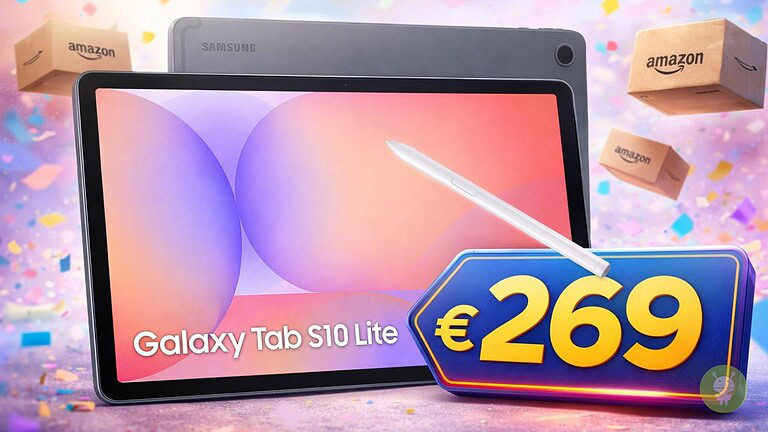 Samsung Galaxy Tab S10 Lite al minimo storico: mai così poco su Amazon