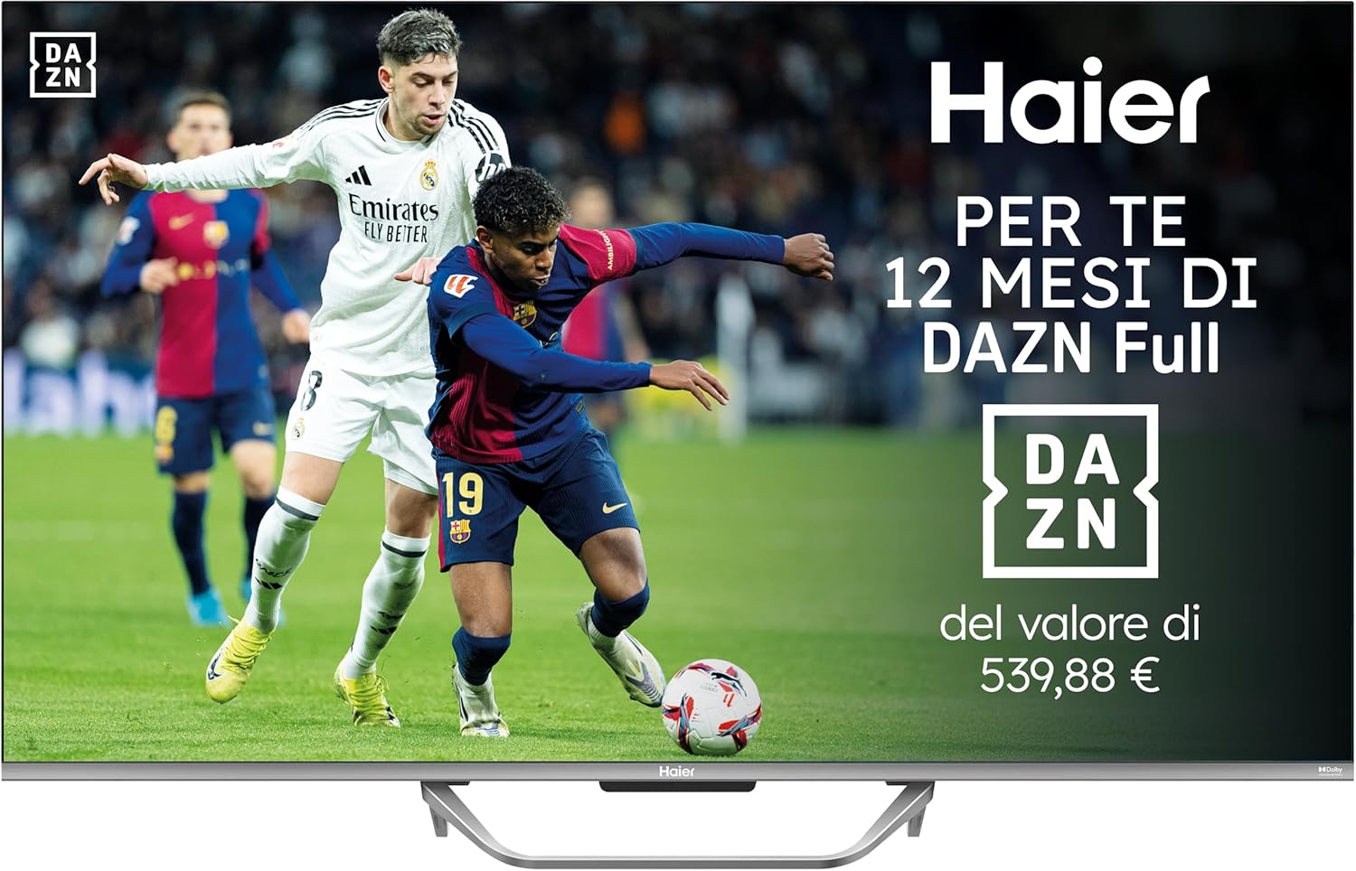DAZN gratis con smart TV Haier