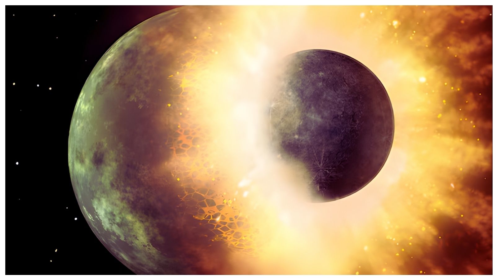 Luna collisione planetaria