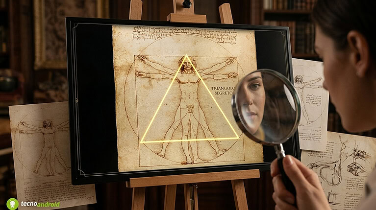 Leonardo da Vinci: il triangolo segreto nascosto nell'Uomo Vitruviano