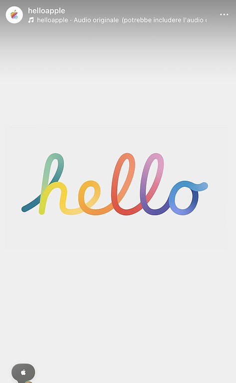 Hello APple Instagram