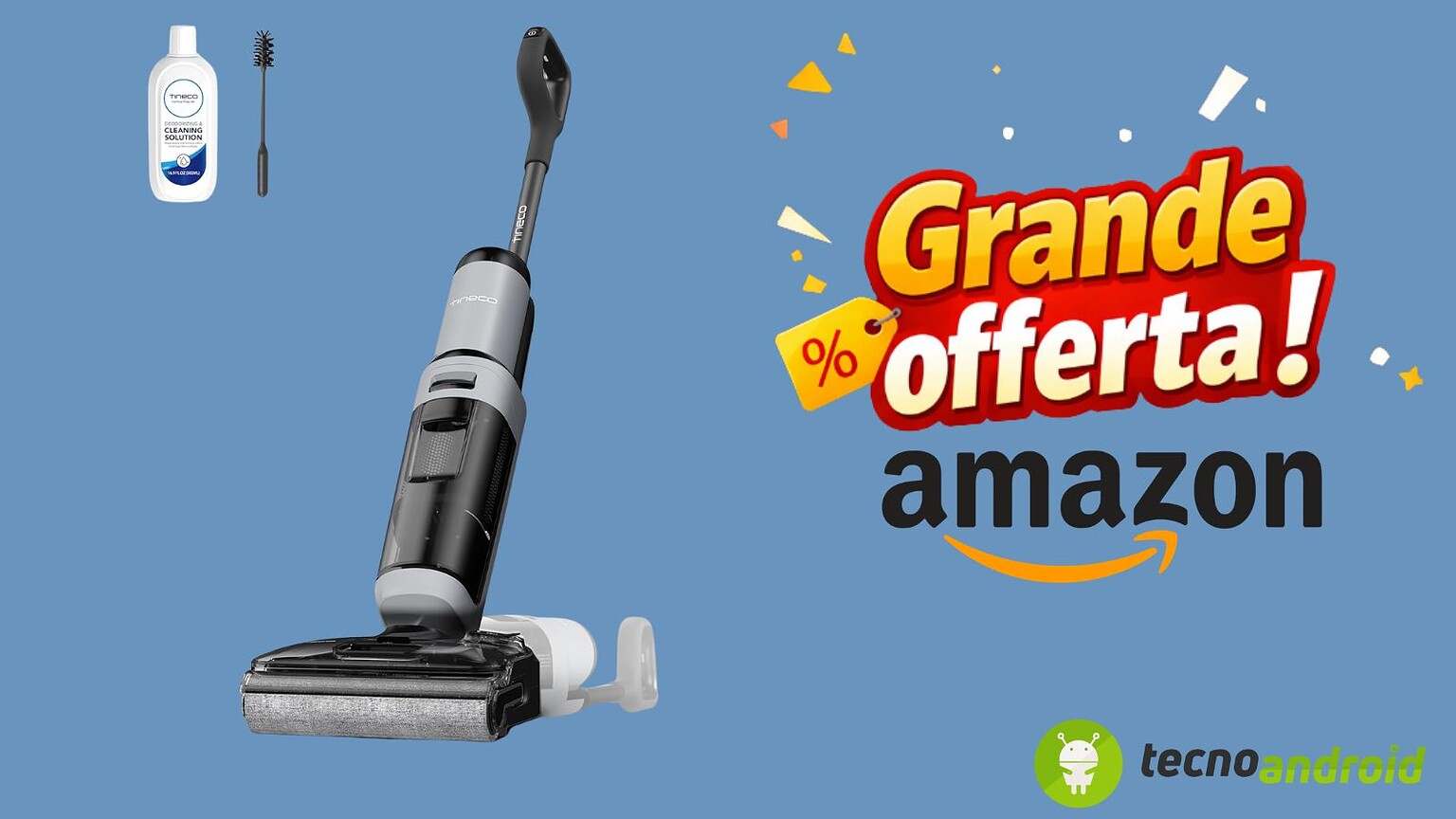 Sconto pazzo su Amazon: in promozione oggi la fantastica Tineco FLOOR ONE i5 Stretch