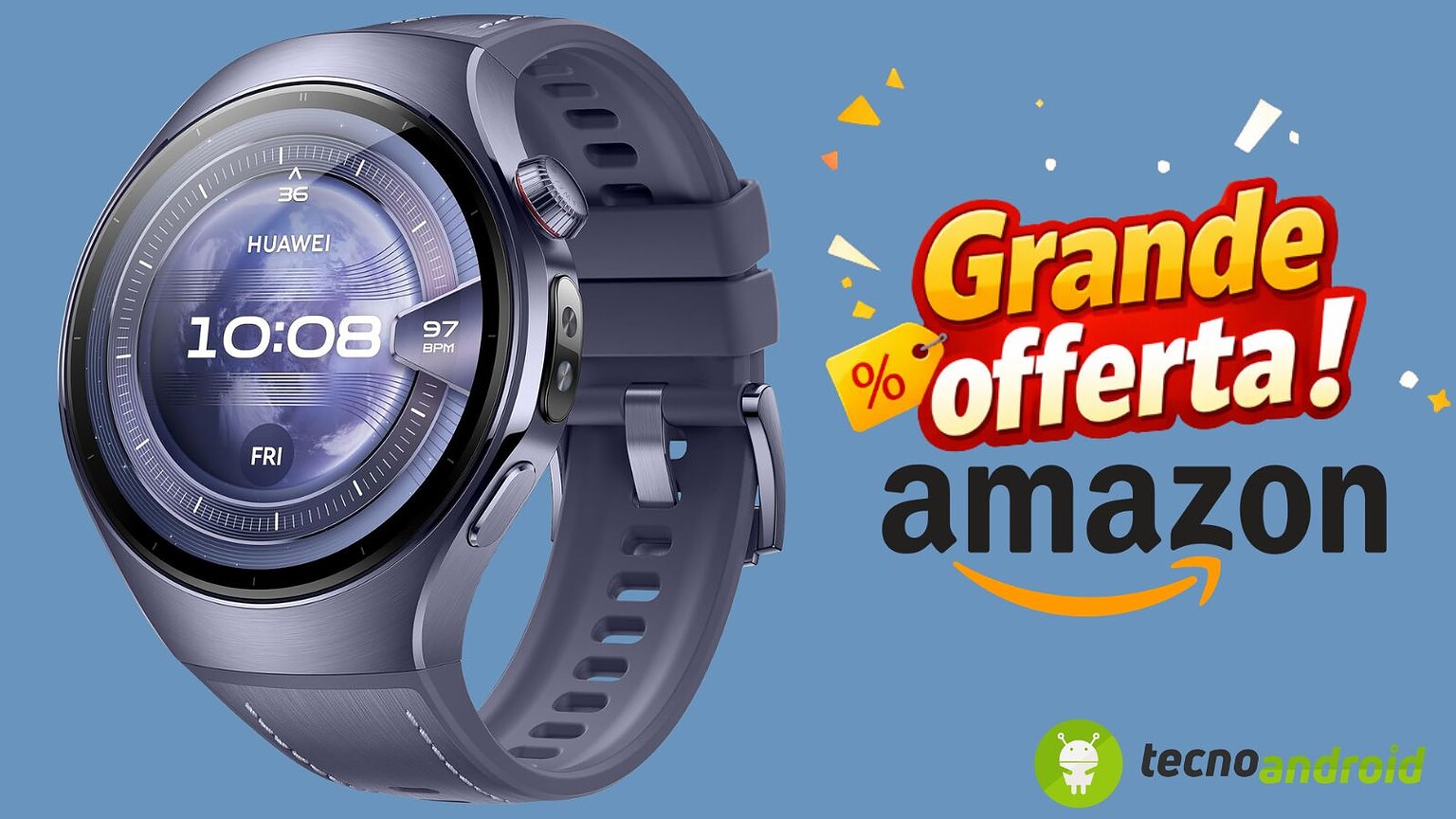 Nuovo sconto hot su Amazon: il HUAWEI WATCH 5 a meno di 300€