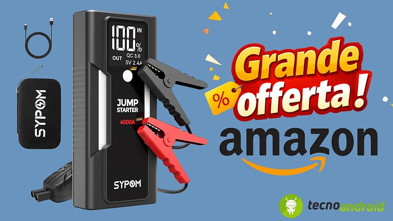 Offerta Amazon sull'Avviatore di emergenza SYPOM: adesso a soli 33,00€