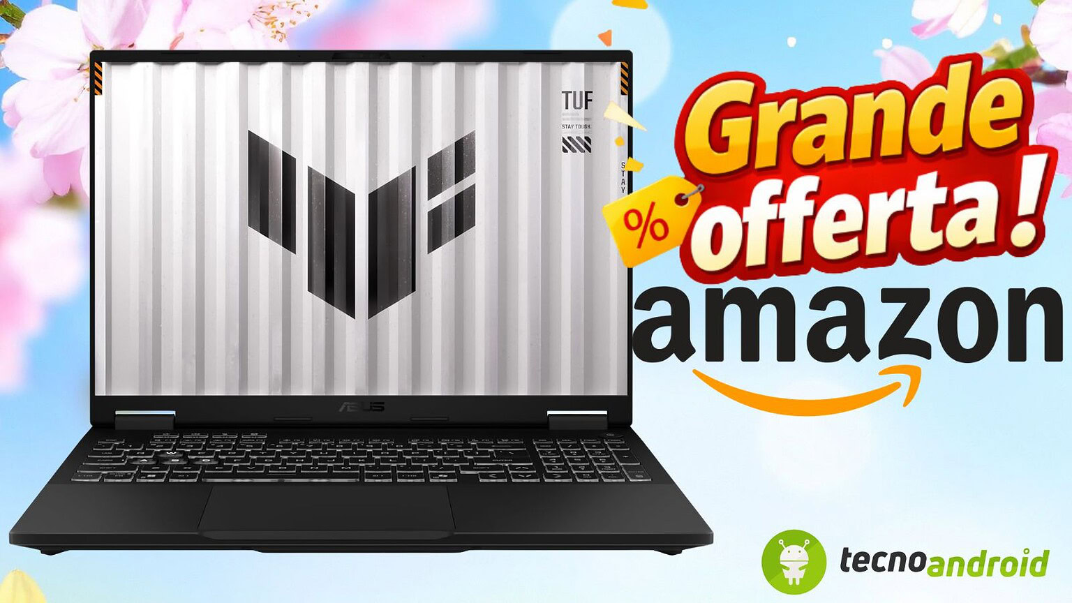 ASUS TUF Gaming A16: lo sconto su Amazon oggi è imperdibile