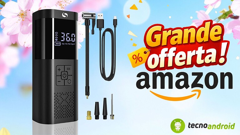 Mini Compressore Aria su Amazon: il prezzo scende a meno di 20€