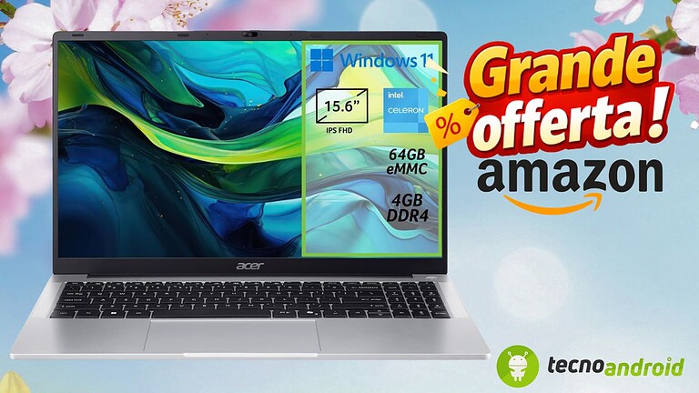 Acer Aspire Lite AL15-32P-C9QZ: l'offerta su Amazon è eccezionale