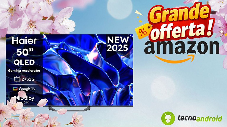 Haier QLED 4K UHD 50'': lo sconto su Amazon è da matti
