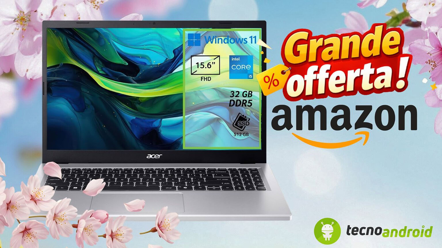 Acer Aspire Go 15 su Amazon: prezzo da urlo su un device imperdibile