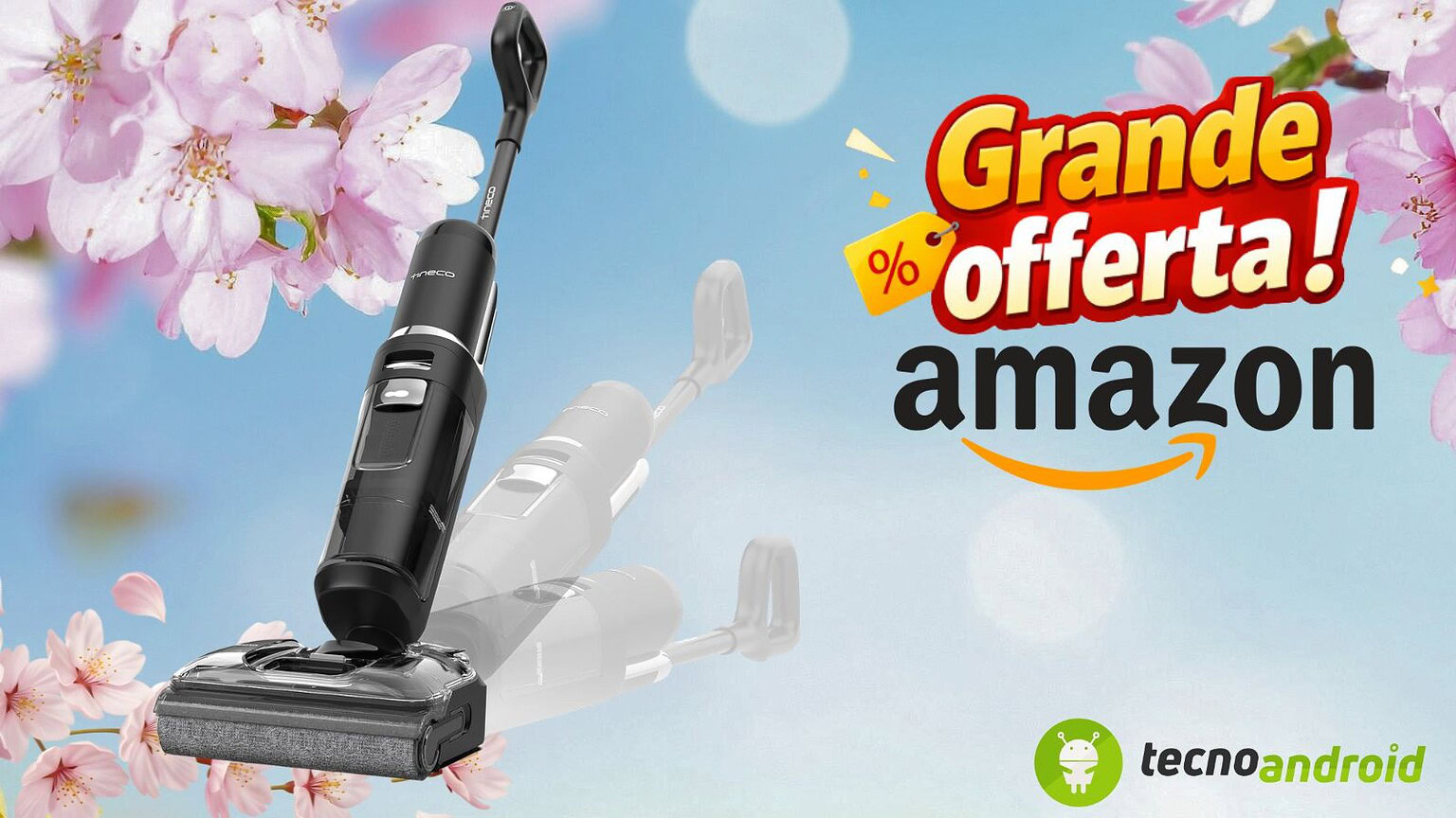 Amazon e Tineco Floor ONE S7: pulizia divertente a basso costo
