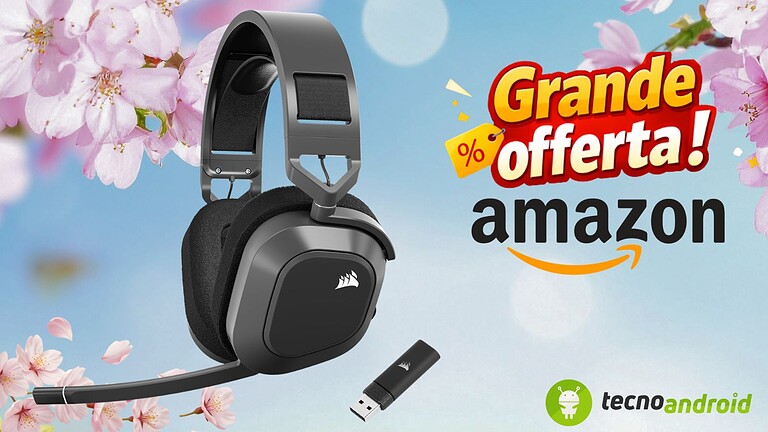 Amazon: Corsair HS80 MAX cuffie gaming in promo ad un prezzo irresistibile
