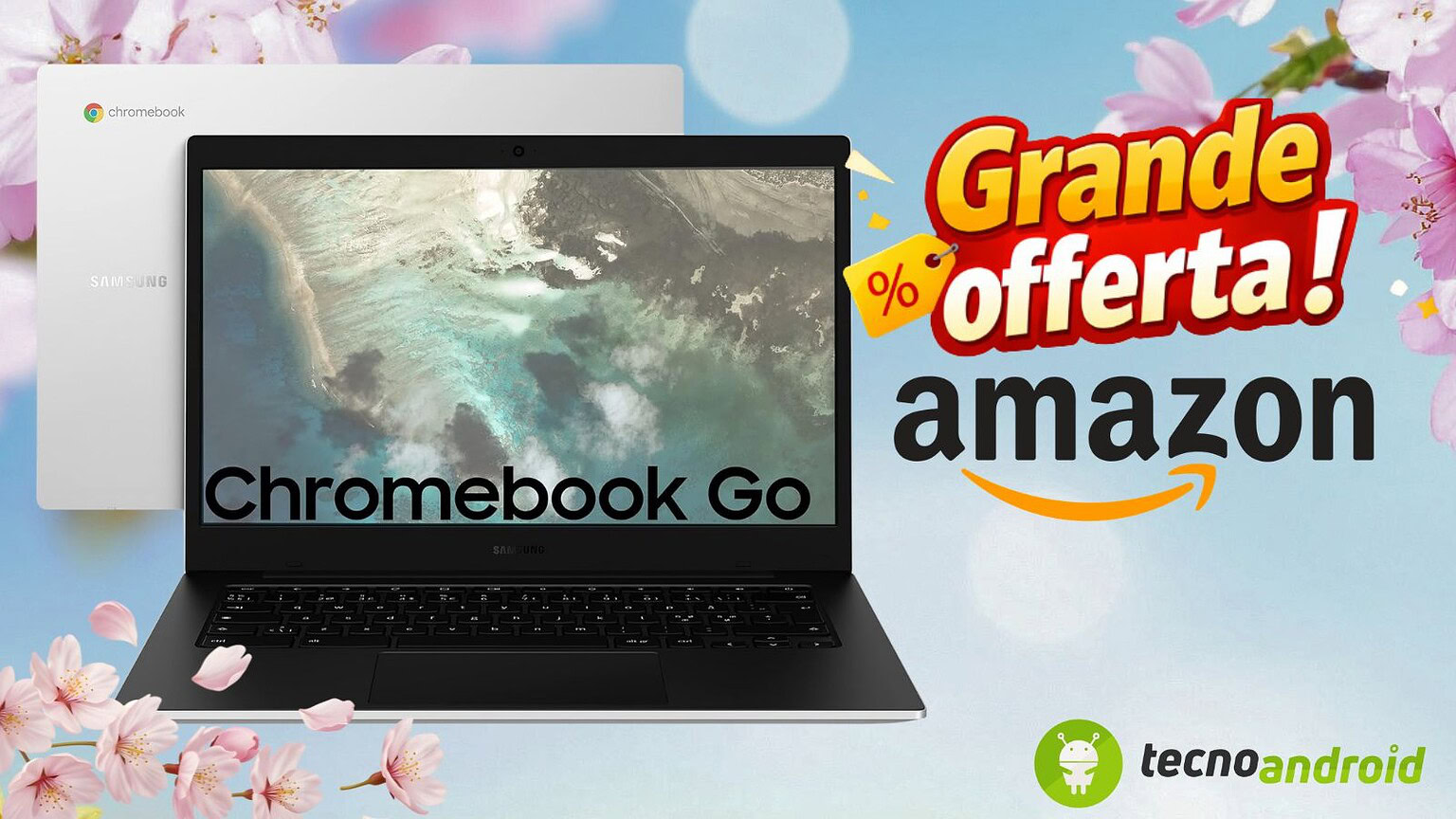 Offerta Amazon Galaxy Chromebook Go: leggero, smart e con un prezzo shock