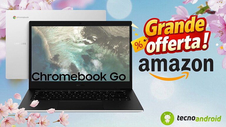 Offerta Amazon Galaxy Chromebook Go: leggero, smart e con un prezzo shock