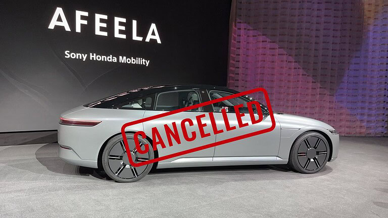 Afeela cancellata: l'auto elettrica di Sony e Honda non si farà mai