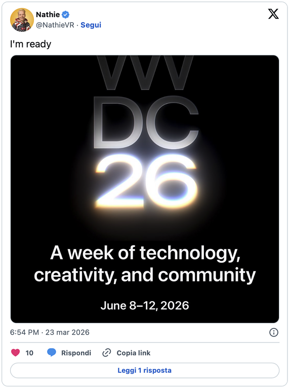 Apple, WWDC 2026: le date ora sono ufficiali, ecco tutte le novità in arrivo