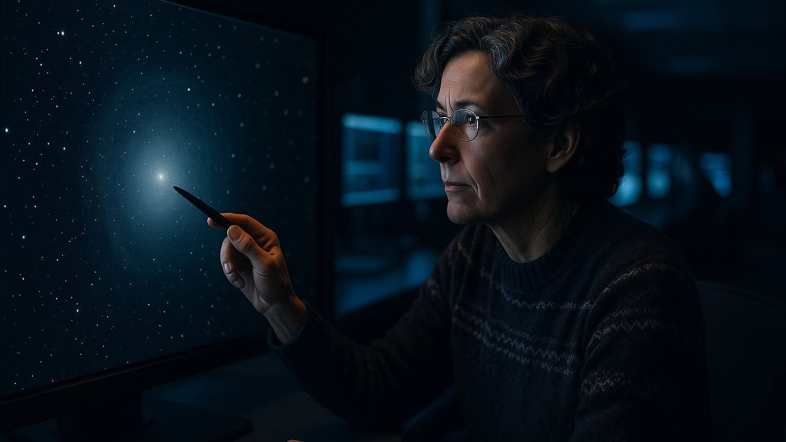 Hubble scopre una galassia quasi invisibile: è il 99,9% materia oscura